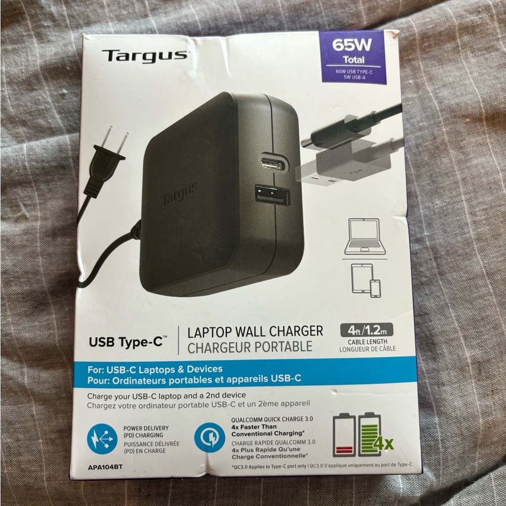 Targus USB-C wall charger.
